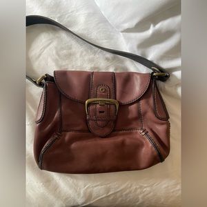 Fossil: Maroon medium purse